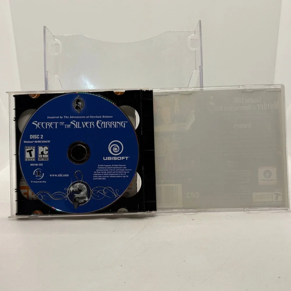 Sherlock Holmes Secret‎ of the Silver Earring PC CD-ROM Game 2-Disc Set 2004